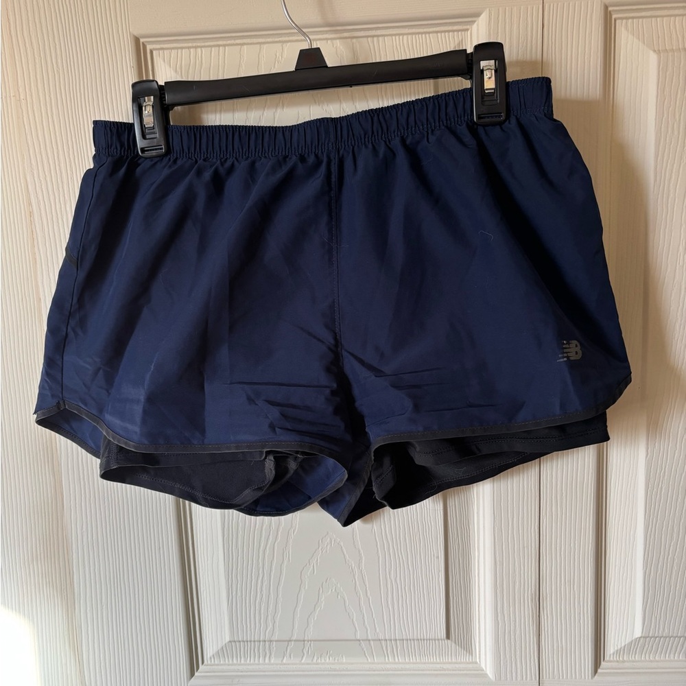 New Balance Women's Dark Blue Athletic Shorts